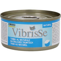 Produktbild von Croci Vibrisse Nassfutter für Katzen mit Thunfisch naturbelassen 24 Dosen à 70 g - 24 x 70 g
