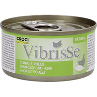 Produktbild von Croci Vibrisse Nassfutter für Katzen mit Thunfisch und Huhn 70 g - 24 x 70 g