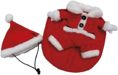 Produktbild von Croci Weihnachtsmann Kleid aus Velours in Rot 25 cm