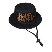 Produktbild von Croci Xmas Happy New Year Hut aus Stoff in Schwarz