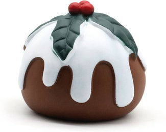 Produktbild von Croci XMAS Hundespielzeug Vanillepudding aus Plüsch mit Quietschfunktion 12cm
