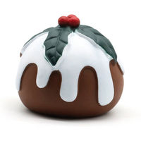 Produktbild von Croci XMAS Hundespielzeug Vanillepudding aus Plüsch mit Quietschfunktion 12cm