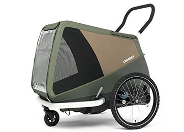 Croozer Dog Mikke Fahrradanhänger für Hunde in Grün aus Aluminium mit wasserabweisendem Material – Bild 1 von 13