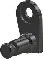CROOZER Universal-Kupplung Click & Crooz Achskupplung für Fahrradanhänger Schwarz aus Metall – Bild 1 von 5
