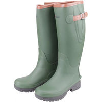 Produktbild von Crosslander Kodiak Reitstiefel aus Gummi für Damen und Herren wasserdicht Winter grün Größe 44 EU