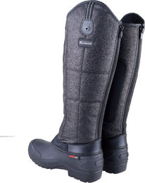 Produktbild von Crosslander ThermoReitstiefel SaasFee Winter Reitstiefel wasserdicht Schwarz Grau