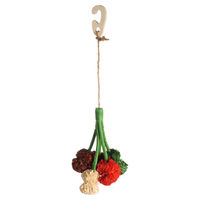 Produktbild von Crups Flamingo Nager-Spielzeug Pompon aus Mais und Jute 20cm