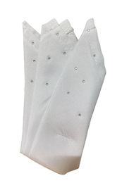 Crystal Champion Fliege Einstecktuch Crystal White mit Strass in Weiß – Bild 1 von 1