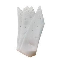 Produktbild von Crystal Champion Fliege Einstecktuch Crystal White mit Strass in Weiß