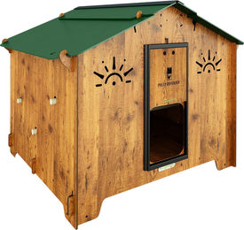 Cucciolotta Polly Chalet 2XL Hühnerstall aus HPL Anti-Rotmilben-Laminat für bis zu 15 Legehühner in Braun – Bild 1 von 10