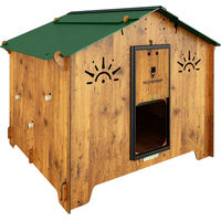 Produktbild von Cucciolotta Polly Chalet 2XL Hühnerstall aus HPL Anti-Rotmilben-Laminat für bis zu 15 Legehühner in Braun