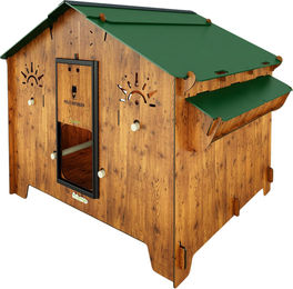 Cucciolotta Polly Farm Evolution 3XL Hühnerstall aus Laminat HPL milbendicht rot für 12 bis 15 Hühner – Bild 1 von 5