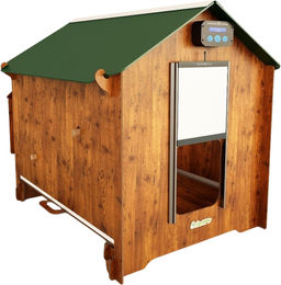 Cucciolotta Polly Hühnerstall Classic 2XL aus HPL-Laminat in Braun – Bild 1 von 4