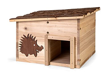 CULT at home Igelhaus Bausatz aus Holz mit Labyrintheingang 22 cm Höhe – Bild 1 von 9