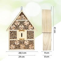 Produktbild von CULT at home Insektenhotel aus Holz als Nistkasten für Bienen und Schmetterlinge 38 cm Höhe