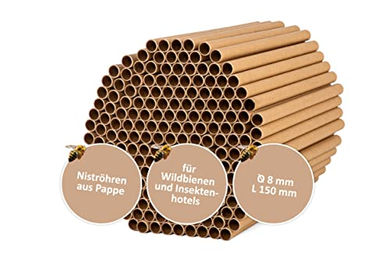 CULT at home Insektenhotel Füllmaterial aus Pappe mit 200 Nisthülsen Ø 8 mm für Wildbienen – Bild 1 von 13
