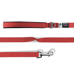 Produktbild von Curli Basic Führleine aus Nylon in Rot, 140 cm x 1,5 cm - 140 cm