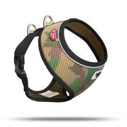 Curli Basic Hundegeschirr Air-Mesh Camo Grün Bunt Größe M für mittelgroße Hunde – Bild 1 von 2