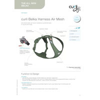 Produktbild von Curli Belka Comfort Hundegeschirr Air-Mesh Rot XL