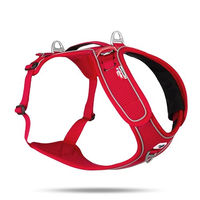 Produktbild von Curli Belka Hundegeschirr Adjustable Neck Rot XXL mit 3D-Airmesh