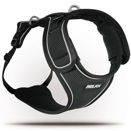 Produktbild von Curli Belka Hundegeschirr Schwarz Größe M