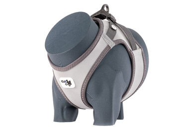 Curli Clasp Glow Vest reflektierendes Hundegeschirr Grau XS – Bild 1 von 7