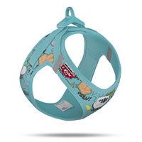Produktbild von curli Clasp Vest Step-in Hundegeschirr Comic Turquoise XS für Welpen