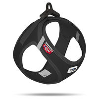 Produktbild von Curli Clasp Vest Step-in Hundegeschirr Cord Schwarz Größe M wasserabweisend