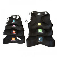 Produktbild von Curli Größenmuster Set Vest Harness Schwarz für Riesenrassen