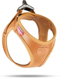 Curli Hundegeschirr Apple Leather Braun Größe S für kleine Rassen aus wasserabweisendem Kunstleder – Bild 1 von 4
