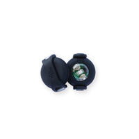 Produktbild von Curli Luumi LED Sicherheitslicht für Hundegeschirr und Halsbänder wasserdicht schwarz 2er Pack