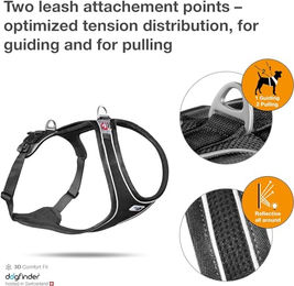 Curli Magnetic Belka Comfort Hundegeschirr Schwarz Größe S aus Neopren – Bild 1 von 8