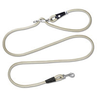 Produktbild von Curli Vario Comfort Hundeleine aus Nylon in Beige-Grau Größe S - 2 m