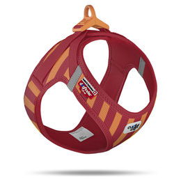 Produktbild von Curli Vest Harness Air-Mesh Hundegeschirr Stripes Rot Größe M