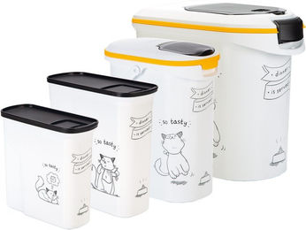 Curver Futtertonne für Katzen aus Kunststoff 6 Liter Weiß - 6 l – Bild 1 von 9