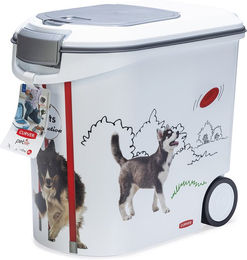 Curver Hundefutterbehälter aus Kunststoff in Weiß für bis zu 12 kg Trockenfutter - 35 l – Bild 1 von 11