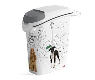 Curver PetLife Futter-Container für Hundefutter aus Kunststoff 23 Liter / 10 kg Weiß - 10 kg – Bild 1 von 8