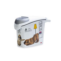 Produktbild von Curver PetLife Futterbehälter aus Kunststoff für Hunde 6 kg 15 l Weiß - 6 kg