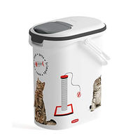 Produktbild von Curver Petlife Futterbehälter für Katzen 10L Weiß Grau aus Kunststoff