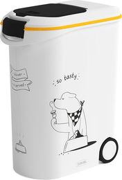 Curver Petlife Futtercontainer für Hunde aus Kunststoff 54 Liter in Weiß und Grau - 54 l – Bild 1 von 11