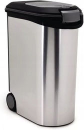 Curver Petlife Futtercontainer Metallic Hundefutterbehälter 54L für bis zu 20kg Trockenfutter - 20 kg – Bild 1 von 13