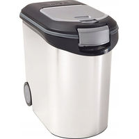 Produktbild von Curver Petlife Futtercontainer Metallic Tierfutterbehälter 35L für 12 kg - 35 l