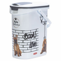 Produktbild von Curver Pets Collection Futterbehälter für Hunde 10 l Luftdichte Aufbewahrungsdose Weiß - 10 l