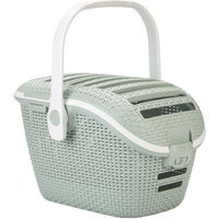 Produktbild von Curver Transportbox Reisekorb Misty Green in Weide-Optik