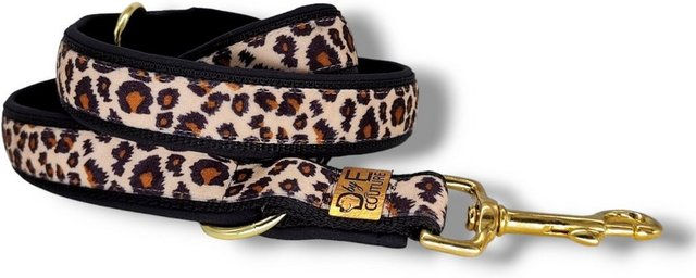 D by E Couture Hundeleine Golden Leo Love I gepolstert und wasserabweisend aus Polyester in Schwarz Gold Bunt – Bild 1 von 5