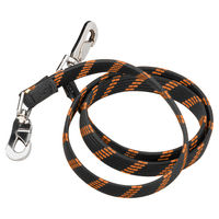 Produktbild von D&D Active Joggingleine Schleppleine aus Nylon für Hunde mittlerer Rassen schwarz-orange - 110 cm