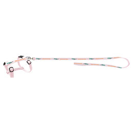 Produktbild von D&D Catwalk Katzengeschirr mit Leine Rosa für Katzen Brustumfang 18-28 cm