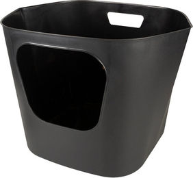 D&D Dean Offene Katzentoilette Schalentoilette aus Kunststoff Schwarz 54,5 x 44 x 40,5 cm – Bild 1 von 3