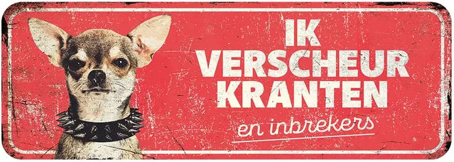 Produktbild von D&D Home Chihuahua Warnschild Mini
