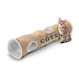 D&D Home Collection Katzentunnel Cote d'Ivoire aus Jute mit Raschelfunktion 120 cm – Bild 1 von 3